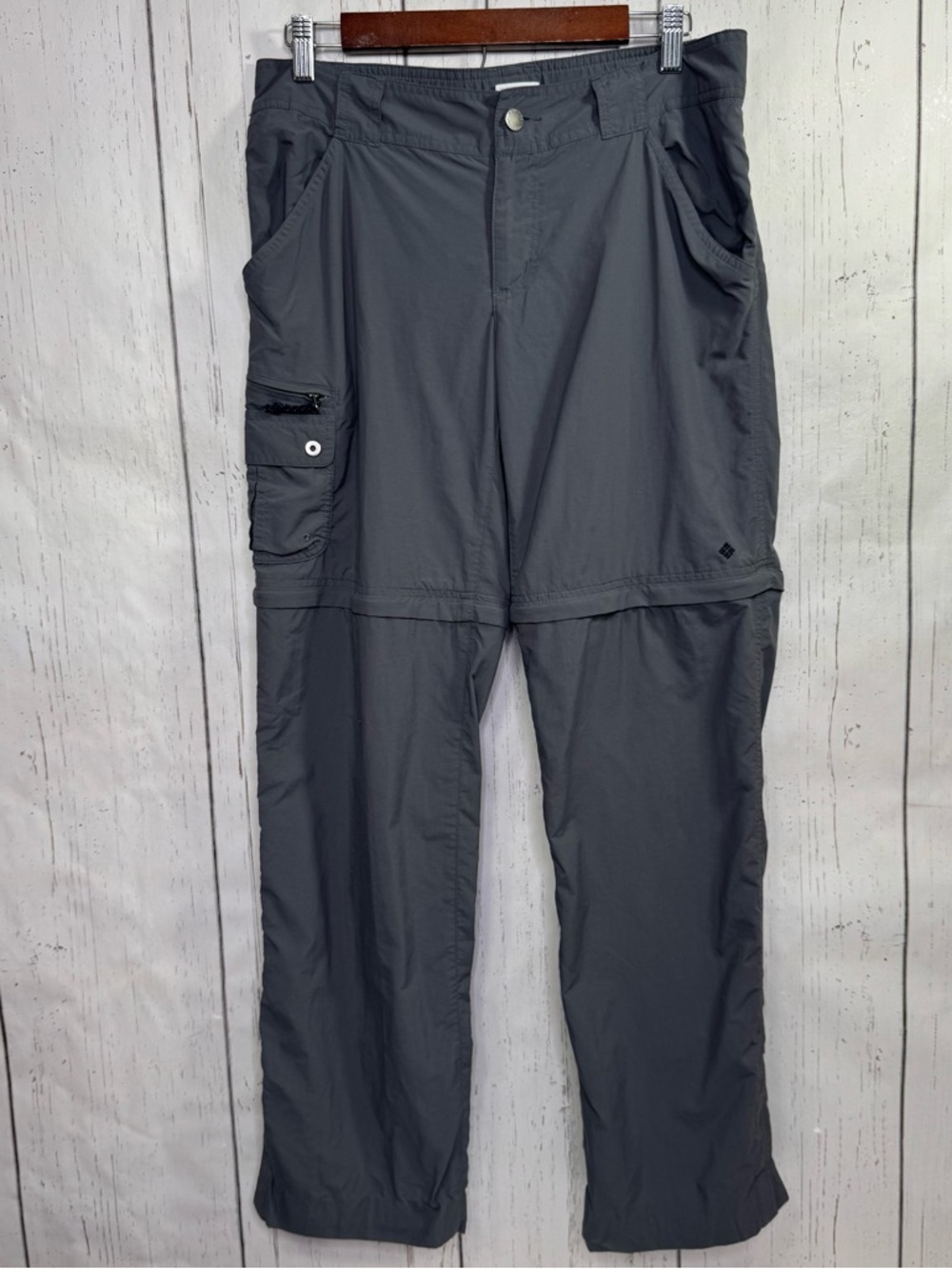 Women's Gray Zip-Off Trail Cargo Joggers